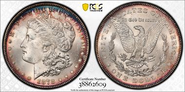 1878 7TF $1 VAM 141 Tripled Star MS64