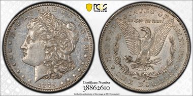 1879-S $1 VAM 6, Reverse of 1878 AU53