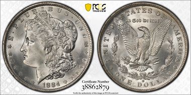 1884-O $1 MS67+