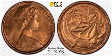 1968 2C w/o SD initials MS64RD