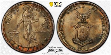 1944-S 50C Obverse of 1907-1921 MS64