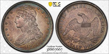 1838 50C MS62