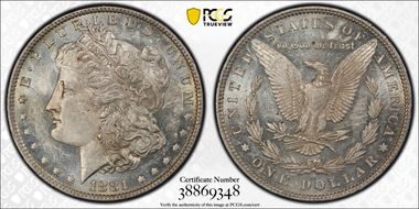 1881-O $1 AU58