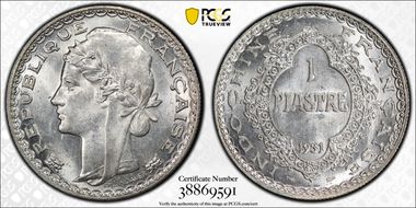 1931 Piastre Lec-312 MS62