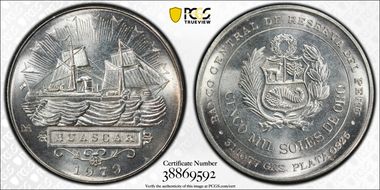 1979-LIMA 5000 S Huascar KM-276 MS67