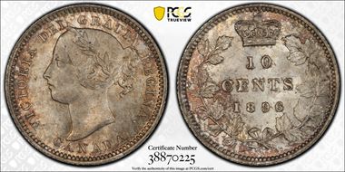 1896 10C OT5 MS66+
