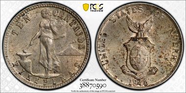 1945-D 10C Allen-9.05c Doubled Die MS63