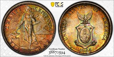 1944-D 20C KM-182  Ag MS66