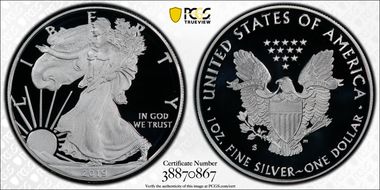 2019-S $1 Silver Eagle PR70DCAM