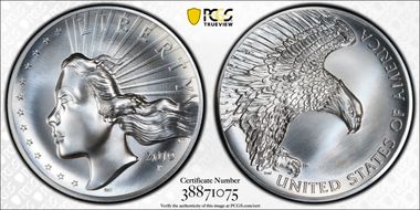2019-P Medal High Relief Matte 2.5 oz Ag .999 Fine SP67