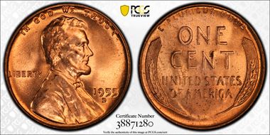 1955-D 1C RPM FS-503 MS65RD