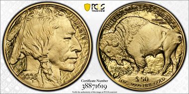2006-W $50 American Buffalo .9999 Fine Gold PR70DCAM