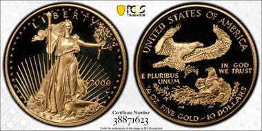 2000-W $10 Gold Eagle PR69DCAM