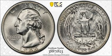 1944-S 25C DDO, FS-101 MS66