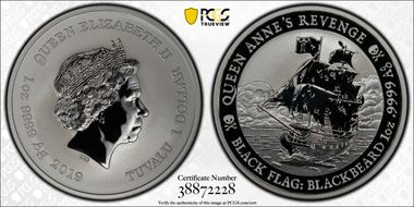 2019-P $1 Queen Anne's Revenge MS70