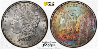 1884 $1 MS63
