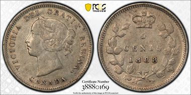 1888 5C 1st 8/3, Last 8/8 XF40