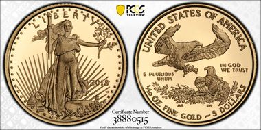 2018-W $5 Gold Eagle PR69DCAM