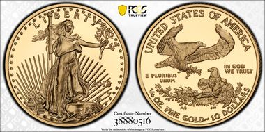 2018-W $10 Gold Eagle PR69DCAM