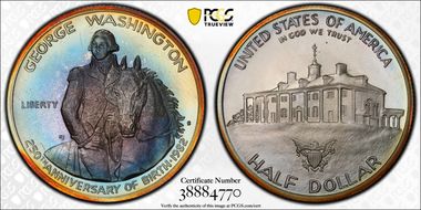 1982-S 50C Washington PR67DCAM