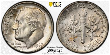1947 10C MS65