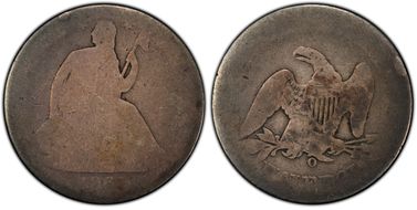 1861-O 50C W-15, CSA, Speared Olive PO1