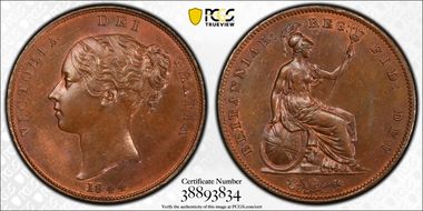 1844 1D S-3948 MS63BN