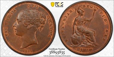 1848 1D S-3948 MS64BN