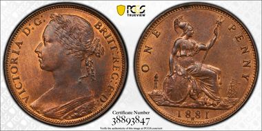 1881-H 1D S-3955 MS64RB