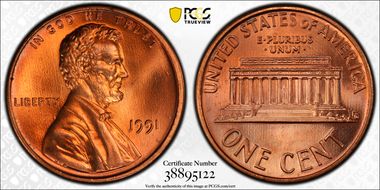 1991 1C MS67RD
