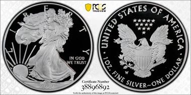 2020-W  $1 Silver Eagle First Day of Issue FUN Show PR70DCAM