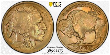 1913-S 5C Type 2 MS66+