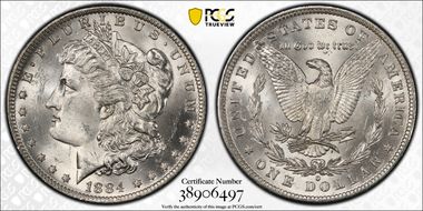 1884-O $1 MS63