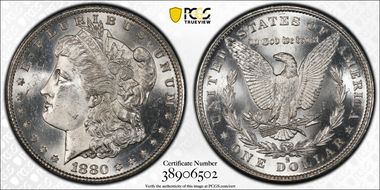 1880-S $1 MS64