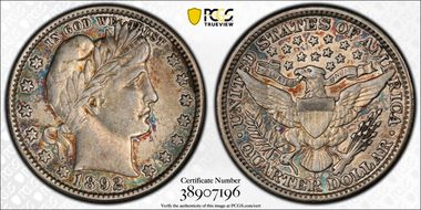 1892-O 25C XF45