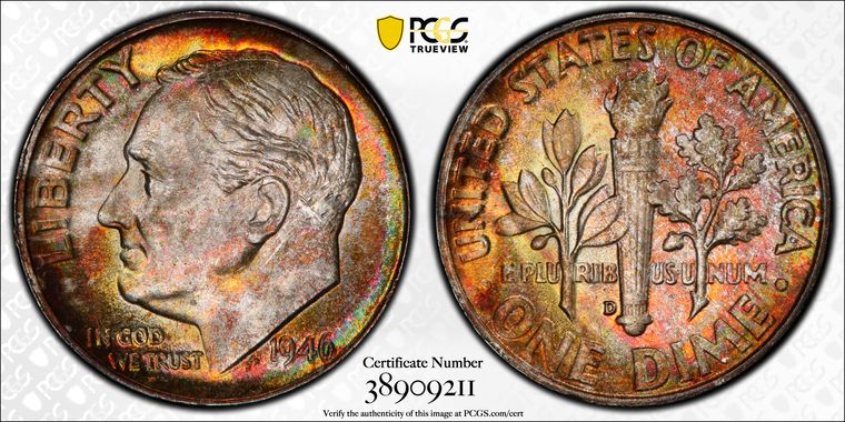 Cert 38909211 - Coin Image