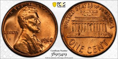 1968 1C MS66RD