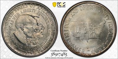 1954-D 50C Washington-Carver MS66