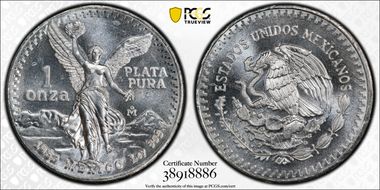 1982-Mo Onza Libertad Ag MS67