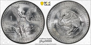 1987-Mo Onza Libertad Ag - DDO MS67