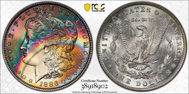 1886 $1 MS66