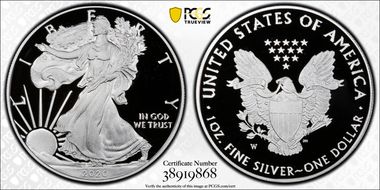 2020-W  $1 Silver Eagle First Strike PR70DCAM