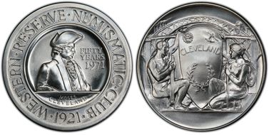 1971 SC50C Western Reserve Ag Heraldic Art Medal MS68