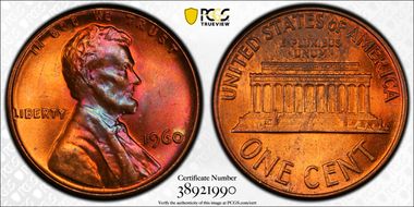 1960 1C Large Date MS65RB