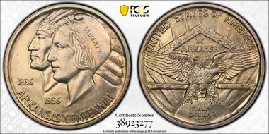 1936 50C Arkansas MS65