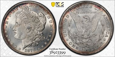 1878 8TF $1 VAM 7, Tripled E MS64