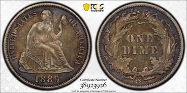 1889-S 10C F-101 MS63