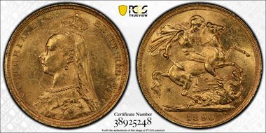 1890-S Sov S-3868B DISH S14 2nd Obverse MS62