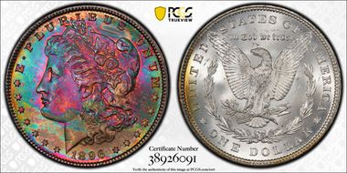 1896 $1 MS67+
