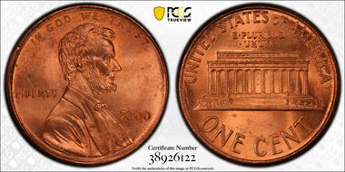 2000 1C Wide AM MS67RD